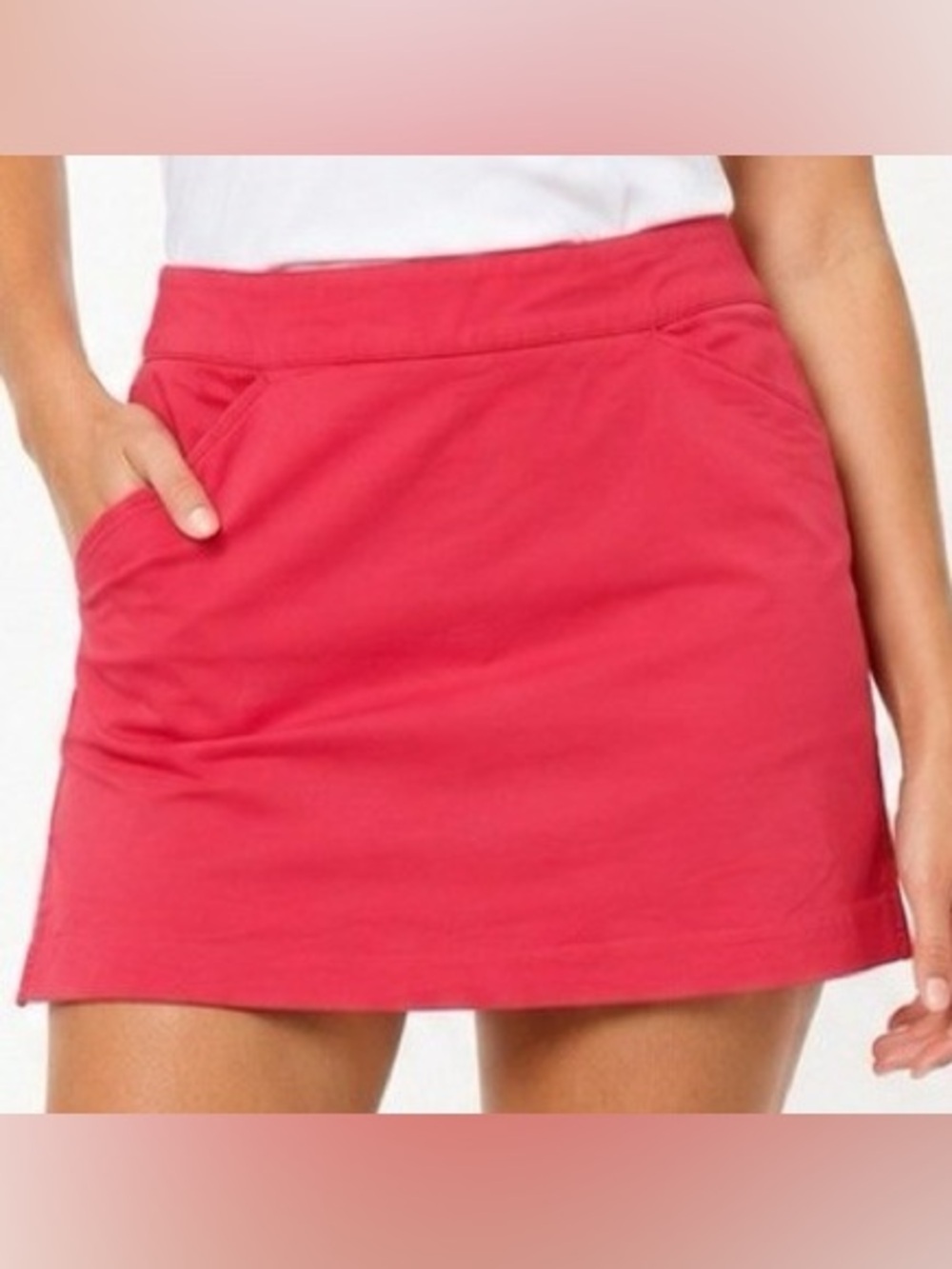 Lady Hagen Pink Coral Golf Skort Skirt Size 10 🩷